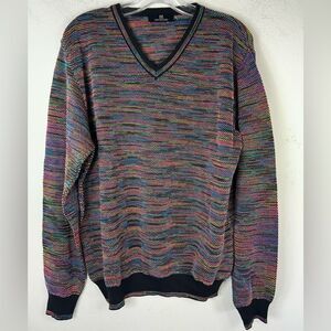 MONTECHIARO MENS SWEATER VNECK CORPCORE VNECK MADE IN Italy 52 old money